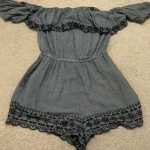 american eagle strapless romper